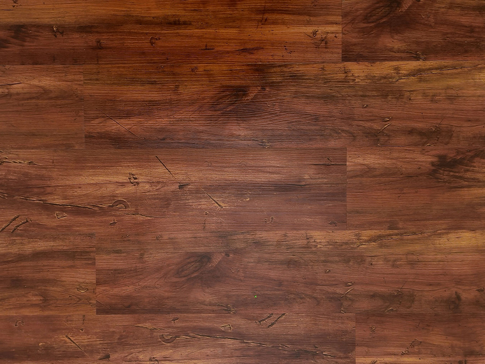 Pavimento SPC Grano di legno marrone scuro 6×36