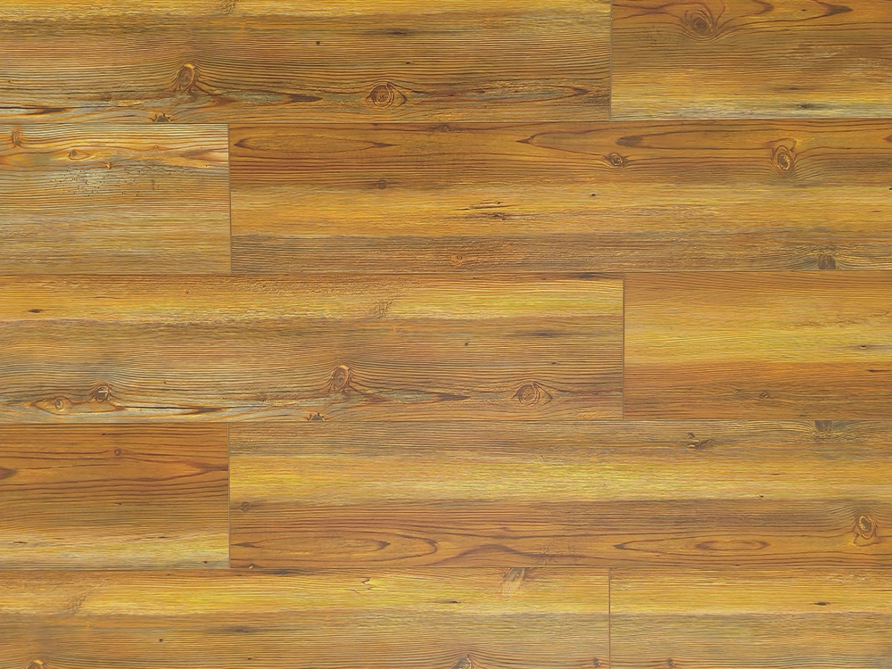 Pavimentazione SPC Grana di legno giallo caldo 7,25 × 48 