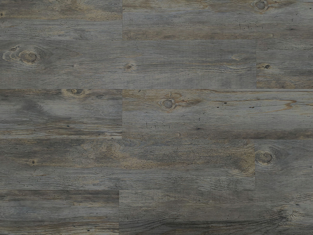 Pavimentazione SPC Grana di legno grigio scuro 7,25 × 48 