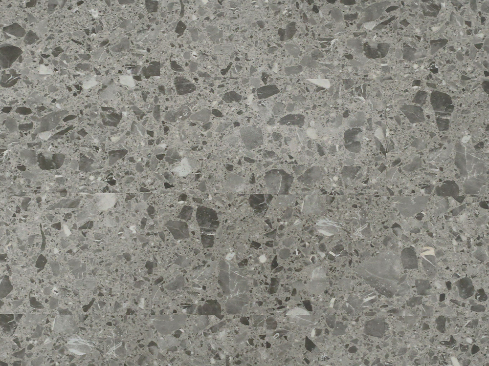 SPC-WG Piastrella effetto pietra Terrazzo grigio medio 9×36